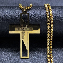 Load image into Gallery viewer, New style Cross Stainless Steel Choker Necklace for Man
