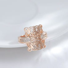Load image into Gallery viewer, Trend 585 Rose Gold Color Square Big Ring for Women Ring Jewelry
