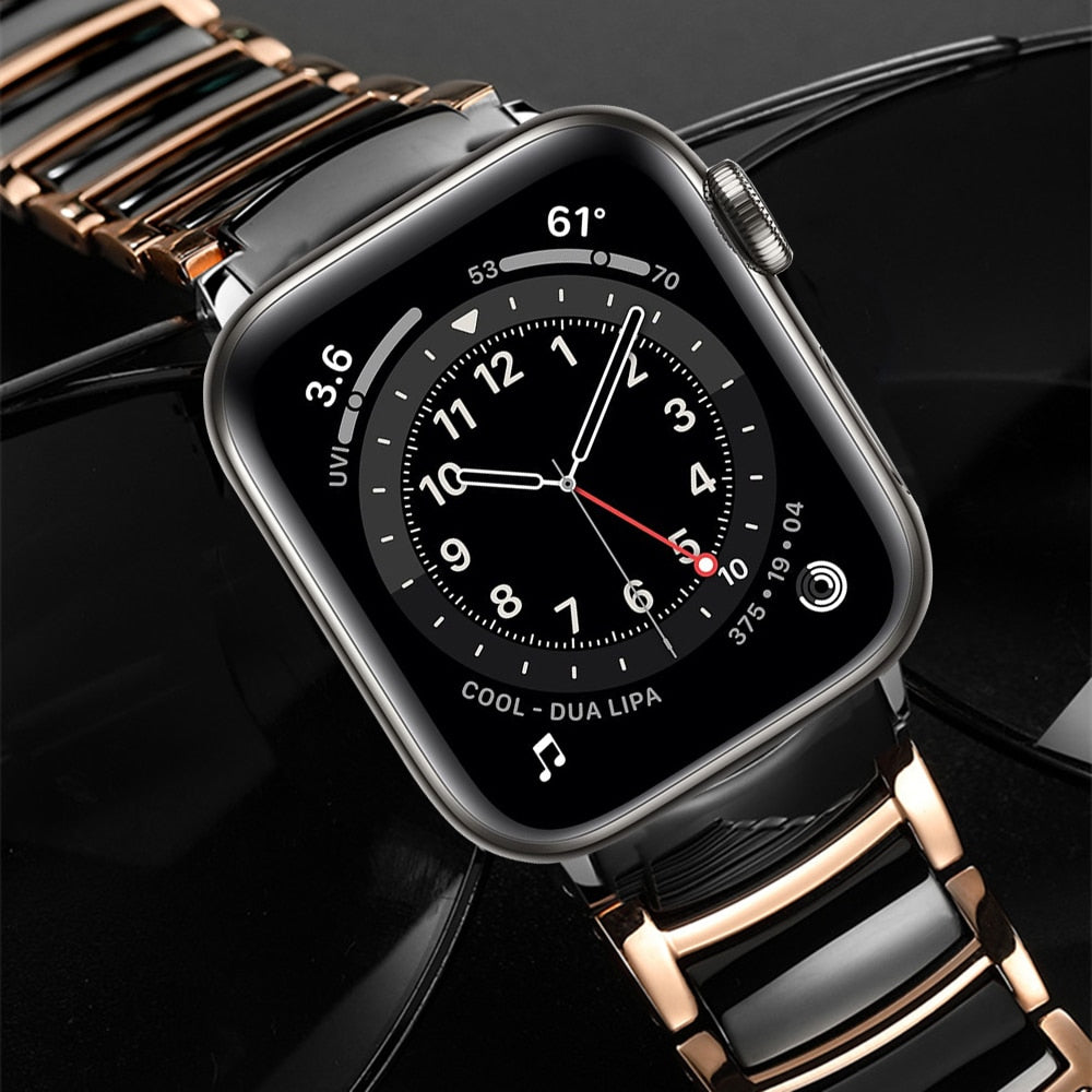 IMS apple watch luxury Ceramics Stainless Steel Business Bracelet