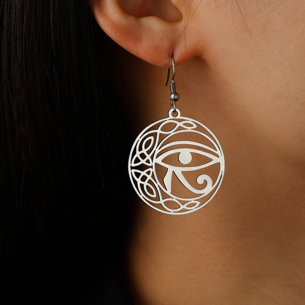 The Eye Of Horus Celtics Knot Dangle Earrings Jewelry