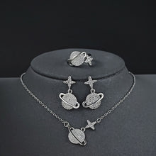 Load image into Gallery viewer, 3pcs Set Planet silver bride Jewelry Sets for Women
