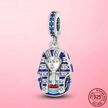Cargar imagen en el visor de la galería, Egypt Pharaoh Dangle Charm Enamel Beads fit MULA Original Charms Bracelet

