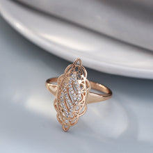 Charger l&#39;image dans la galerie, Luxury long 585 Rose Gold Women Ring Jewelry
