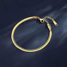 Ladda upp bild till gallerivisning, Stylish simple double snake chain anklet jewelry
