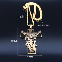 Cargar imagen en el visor de la galería, Easter Cross Stainless Steel Pendant Necklace
