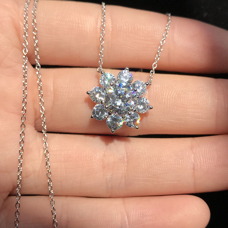 Luxury Snowflakes silver Jewlery Set For Women