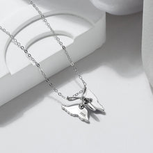 Carica l&#39;immagine nel visualizzatore di Gallery, 925 Sterling Silver Movable Wing Butterfly Necklace for Women Jewelry
