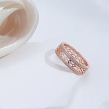 Load image into Gallery viewer, 585 Rose Gold Natural Zircon Micro Inlay Vintage Rings
