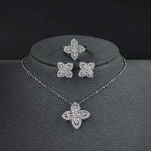 Load image into Gallery viewer, Four-leaf Clover Silver Bride Dubai Jewelry Sets for Women
