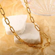 Cargar imagen en el visor de la galería, Paperclip Link Chain Choker Cuban Link Trendy Necklace Jewelry
