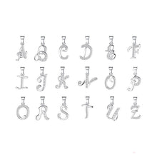 Load image into Gallery viewer, 925 Sterling Silver 26 Letter Shiny DIY Accessories For Women Jewelry
