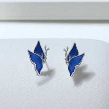 Carica l&#39;immagine nel visualizzatore di Gallery, 925 Sterling Silver Movable Wing Butterfly earring for Women Jewelry
