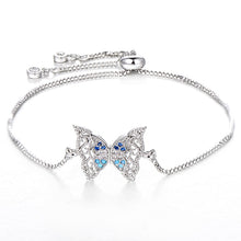 Load image into Gallery viewer, CZ Zircon butterfly Charm Adjustable Women Bracelet Jewelry Gift
