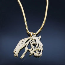 Load image into Gallery viewer, Horse Head Pendant Necklace for Women
