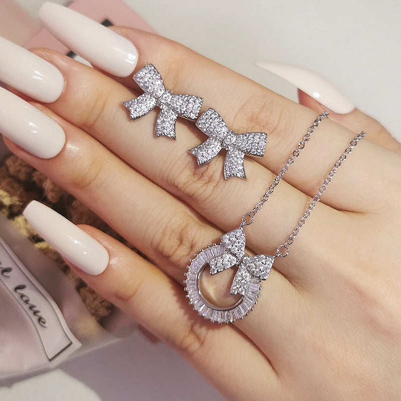 bowknot bride Jewelry Set