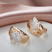 Load image into Gallery viewer, 585 Rose Two Colors Earring Jewelry
