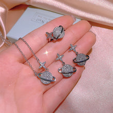 Load image into Gallery viewer, 3pcs Set Planet silver bride Jewelry Sets for Women
