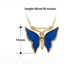 Charger l&#39;image dans la galerie, 925 Sterling Silver Movable Wing Butterfly Necklace for Women Jewelry
