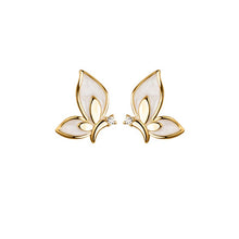 Load image into Gallery viewer, 925 Silver Sweet Color Butterfly Stud Earrings
