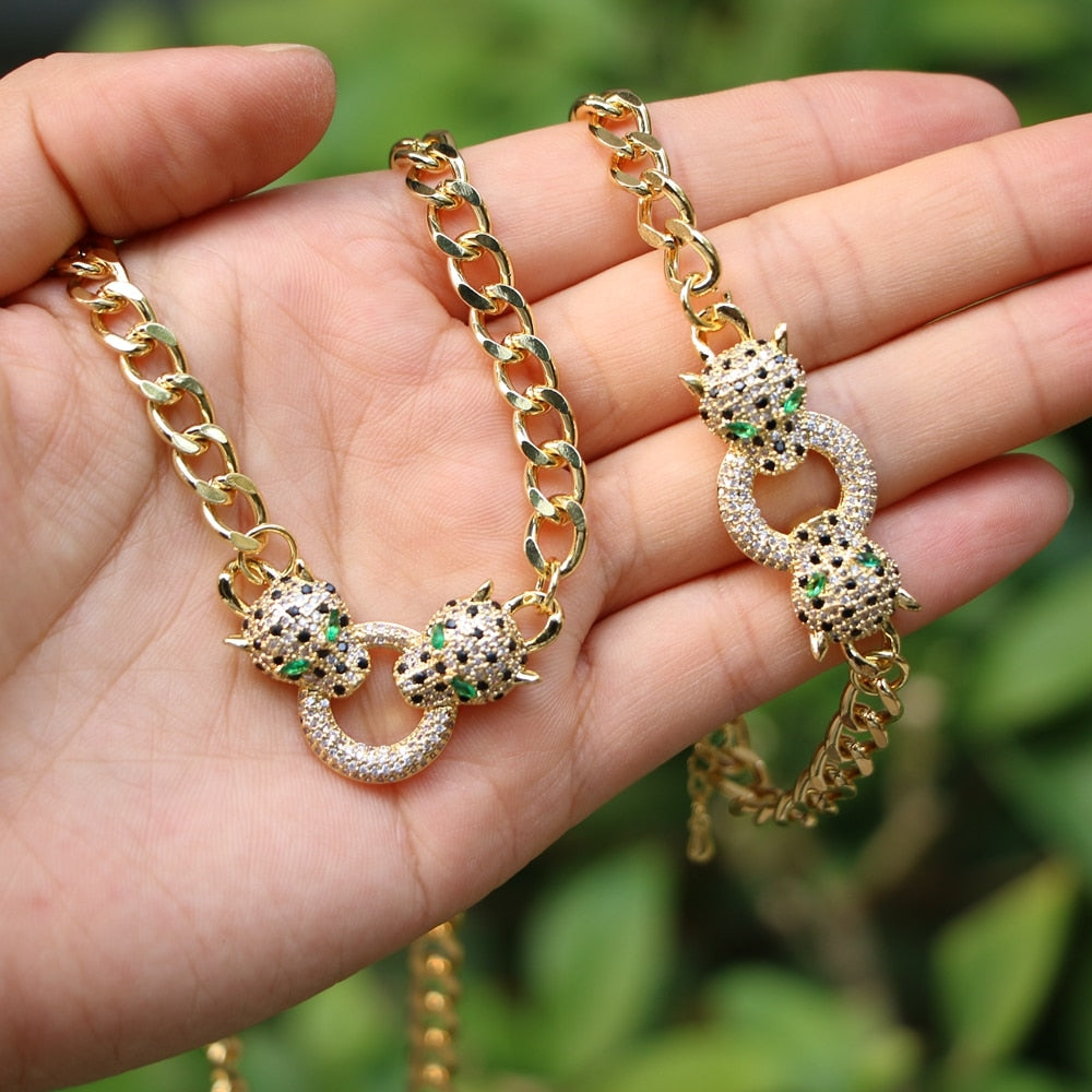 Dainty Animal Pendant Sets (Necklace & bracelet )For Women
