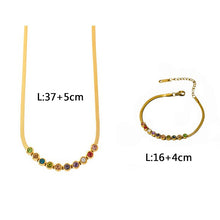 Load image into Gallery viewer, GIFTSIMS Colorful Necklace &amp; Bracelet For Women
