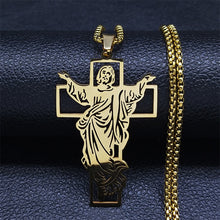 Carica l&#39;immagine nel visualizzatore di Gallery, Easter Cross Stainless Steel Pendant Necklace
