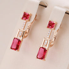 Load image into Gallery viewer, Fashion 585 Rose Gold Color Long Dangle Earrings For Women Jewelry
