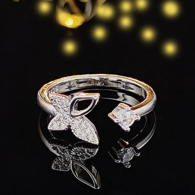 Luxury Trendy Open butterfly Adjustable Ring for Women