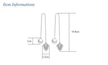 Load image into Gallery viewer, Silver S925 Stamp Elegant Zircon Leaf Pearl Drop Earrings For Women Luxury Jewelry
