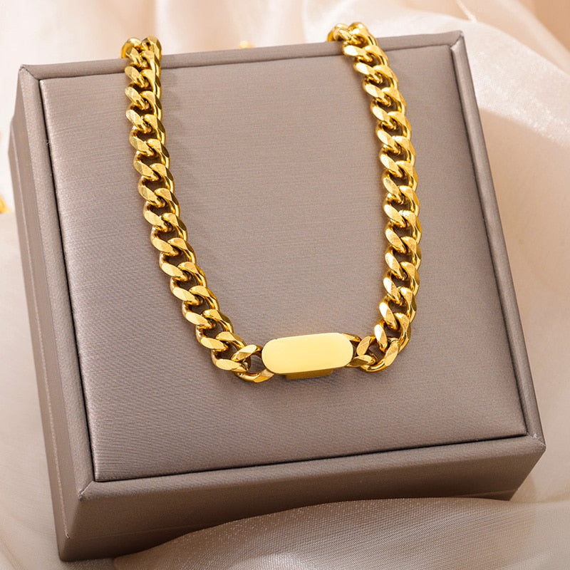 GiftsIMS Elegant Stainless Steel Necklace For Women