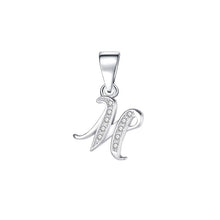 Charger l&#39;image dans la galerie, 925 Sterling Silver 26 Letter Shiny DIY Accessories For Women Jewelry M
