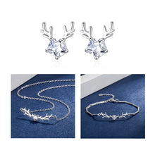 Charger l&#39;image dans la galerie, 925 Silver Crystal Christmas Women Jewelry Set
