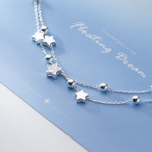 Load image into Gallery viewer, 925 Sterling Silver 2 layer Star Bracelet
