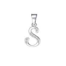 Charger l&#39;image dans la galerie, 925 Sterling Silver 26 Letter Shiny DIY Accessories For Women Jewelry s
