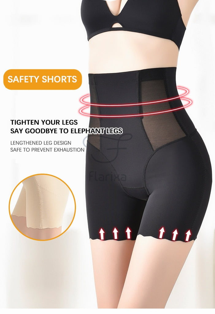 3 in 1 Safety Shorts Shaper Underwear Seamless High Waist Flat Belly Panties Women Slim Hip Lift Shorts